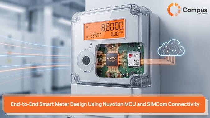 End-to-End Smart Meter Design Using Nuvoton MCU and SIMCom Connectivity